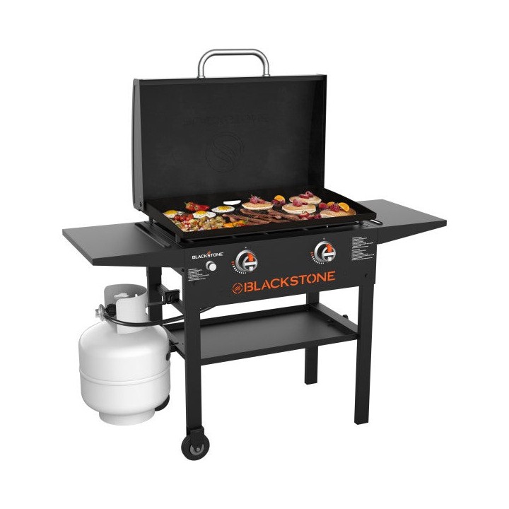 BlackStone 28" Grillplade m/låg  med bord. Incl fragt i Danmark