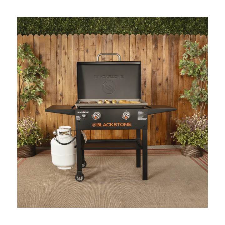 BlackStone 28" Grillplade m/låg  med bord. Incl fragt i Danmark