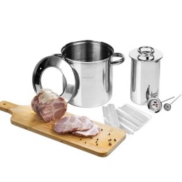 1,5 kg skinkekoger i rustfri