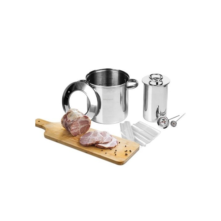 1,5 kg skinkekoger i rustfri