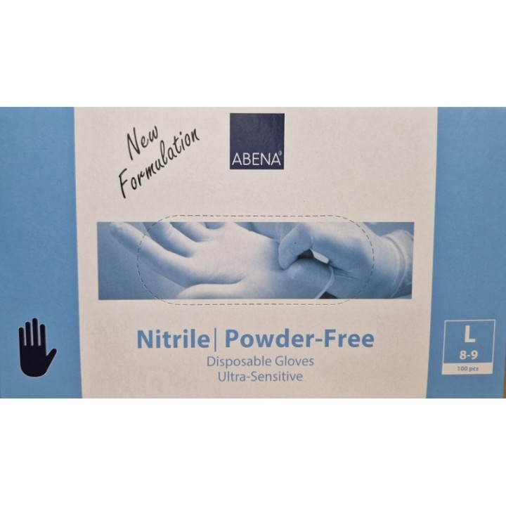 Nitril Ultra Sensitive Pudderfri Engangshandsker str. L Køb flere spar mere.